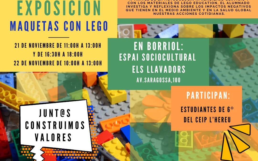 La exposición de maquetas Lego de ‘Construye Valores’ llega a Borriol el 21 y 22 de noviembre