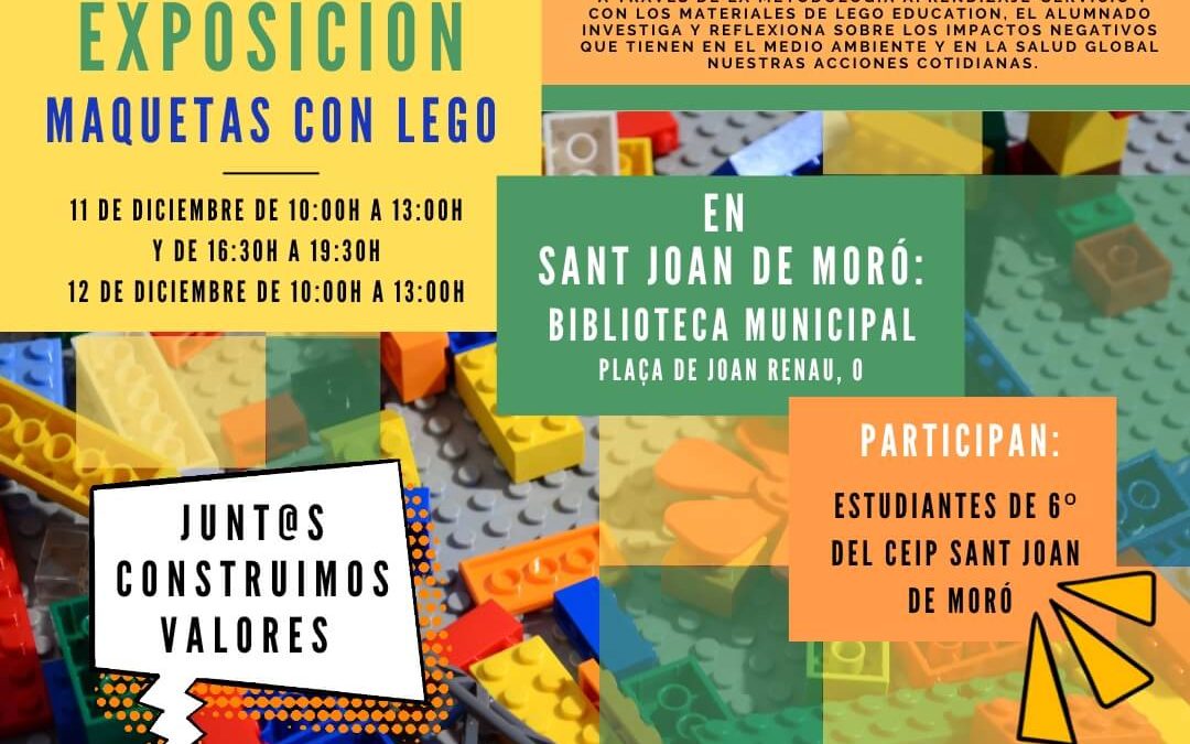Construye Valores llegará a Sant Joan de Moró el 11 y 12 de diciembre