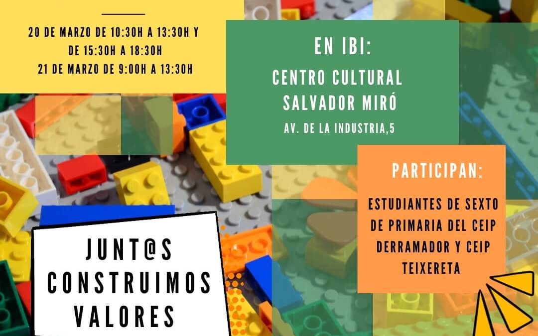 Ibi acoge la exposición ‘Construye Valores’ con la participación de dos colegios