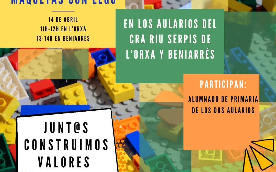 El CRA Riu Serpis expone sus maquetas LEGO del proyecto ‘Construye Valores’